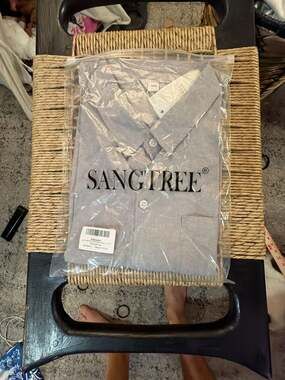 SANGTREE 100% Cotton Boys Short Sleeve Dress Shirt